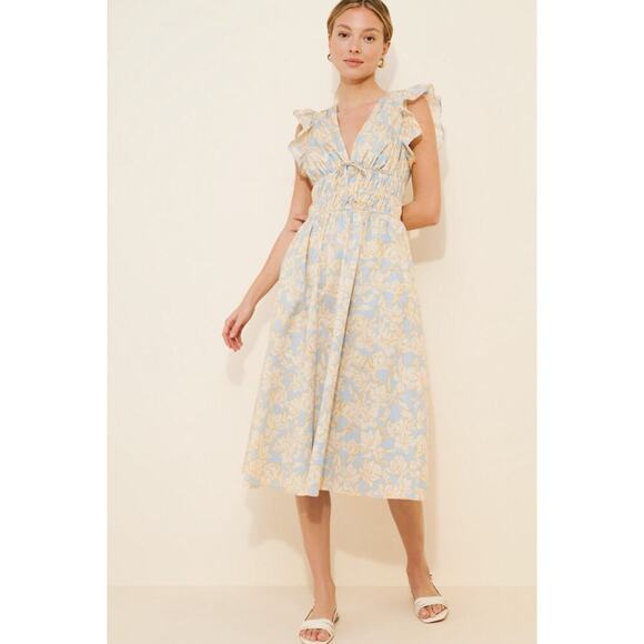 Hutch Dresses & Skirts - Hutch Anthro Olympia Midi Dress Size Medium